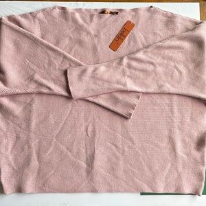 Belldini boat neck smoky rose batwing sweater, NWT